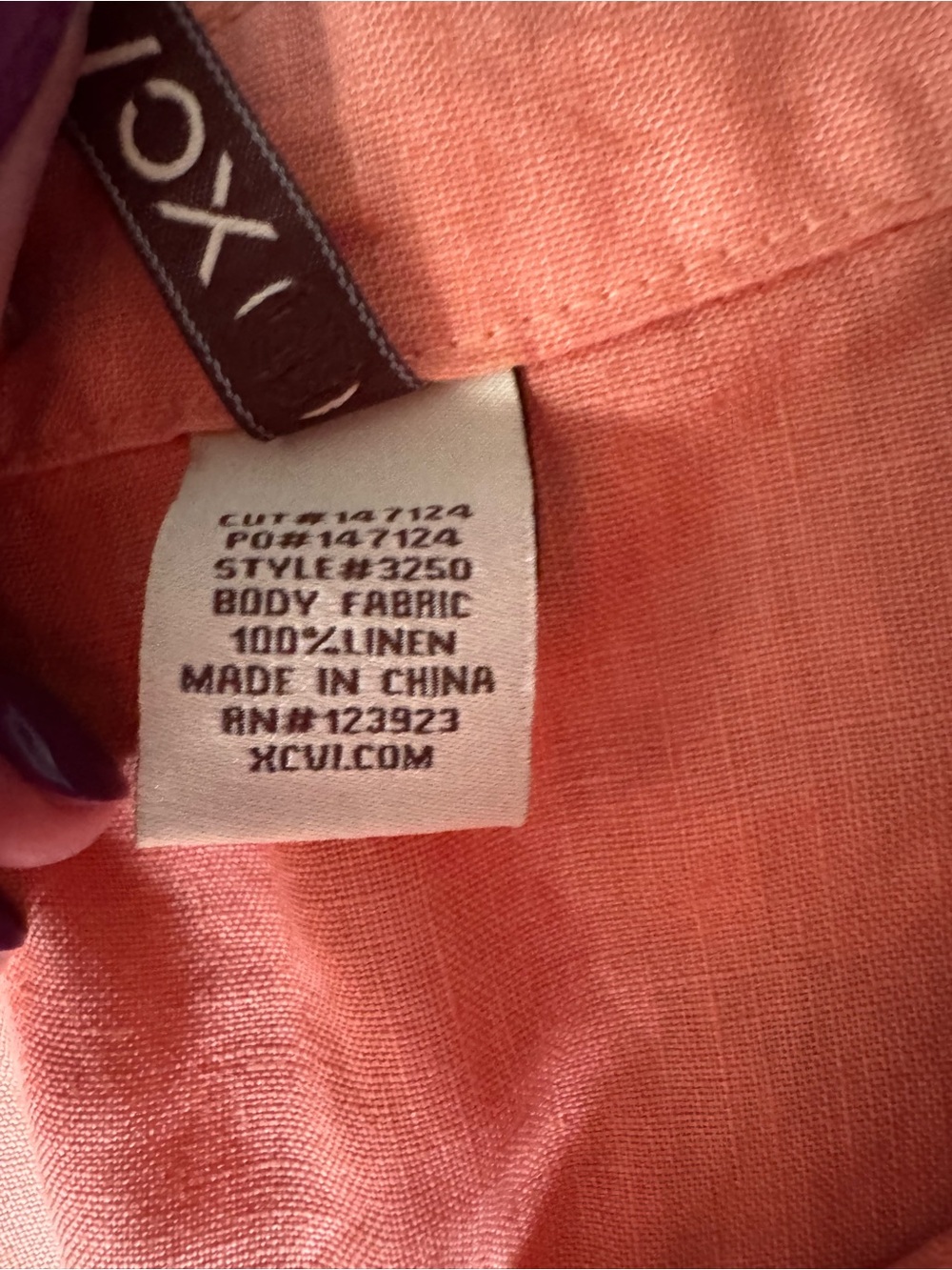 XCVI Coral 100% Linen Button Front Maxi Shirt Dress Size M Coastal Resort P56 - Picture 6 of 7